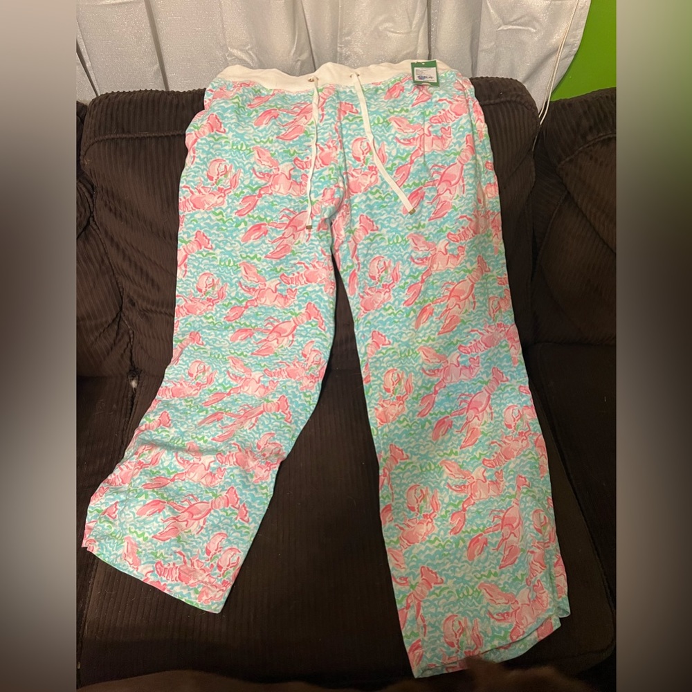 NWT size large lilly Pulitzer linen pants